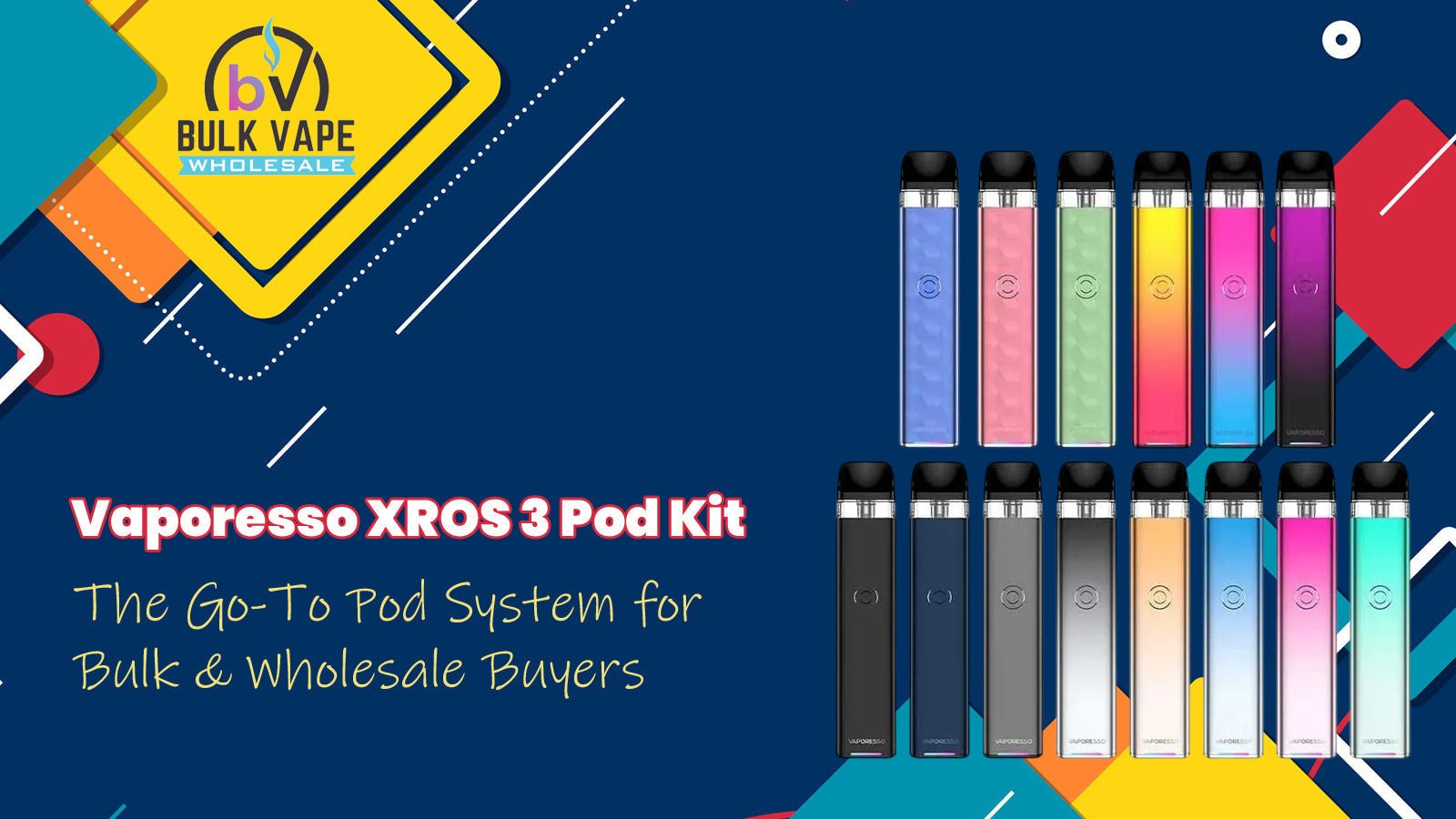 Vaporesso XROS 3 Pod Kit: The Go-To Pod System for Bulk & Wholesale Bu– Bulk Vape Wholesale