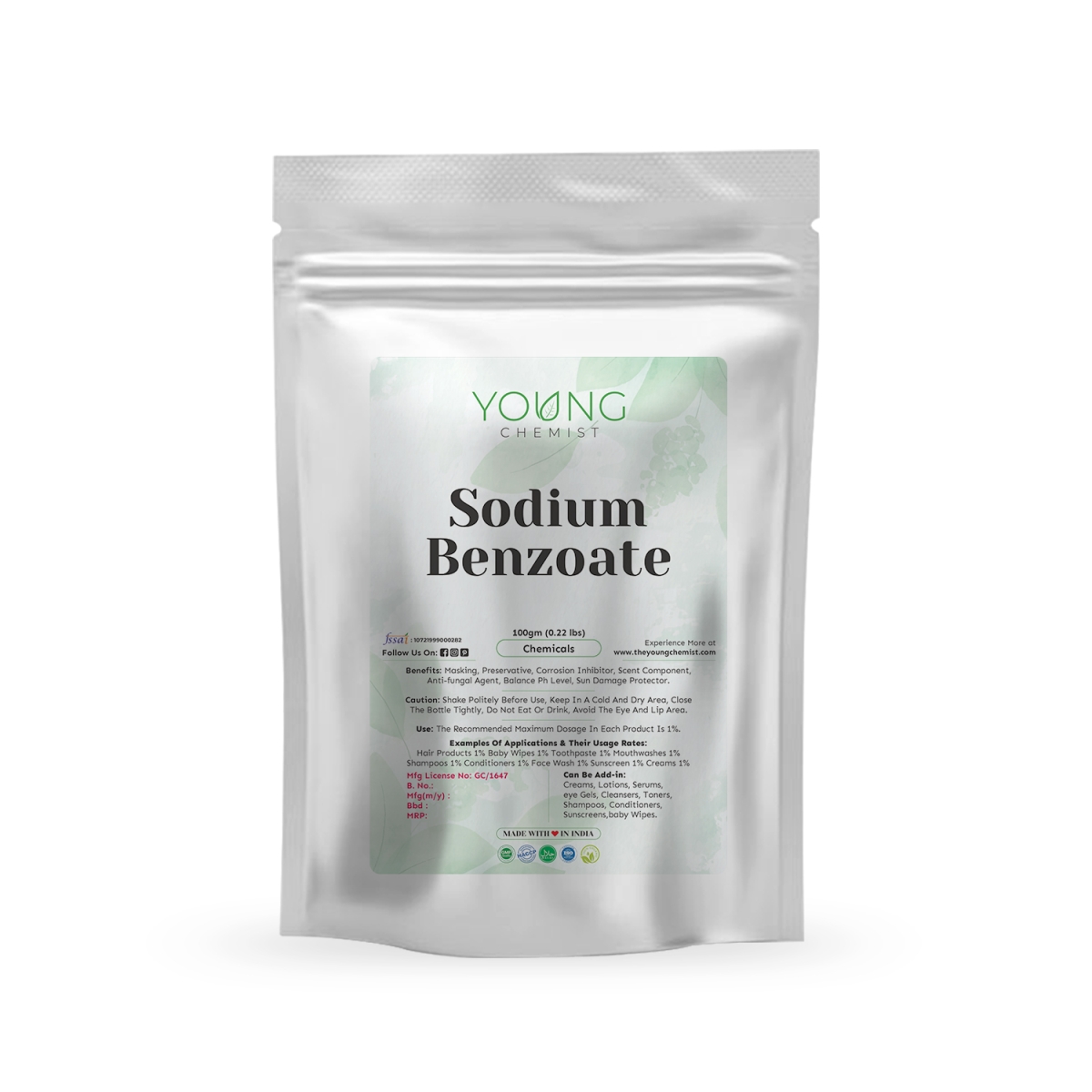 Buy Online Sodium Benzoate Premium Preservative for Food & Beverage